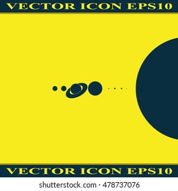 Solar system icon.