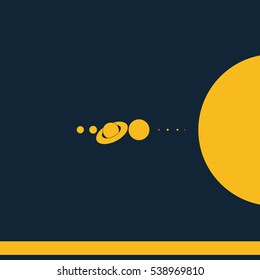 Solar system icon.