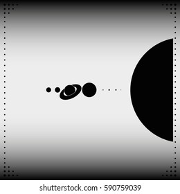 Solar system icon.