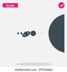 Solar system icon.
