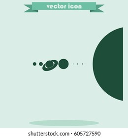 Solar system icon.