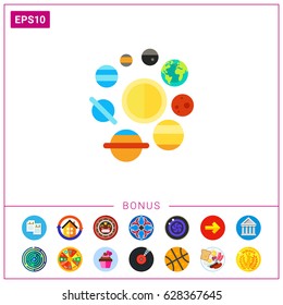 Solar system icon