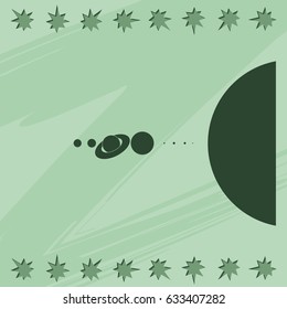 Solar system icon.