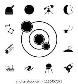 solar system icon. Detailed set of Space icons. Premium quality graphic design sign. One of the collection icons for websites, web design, mobile app on white background