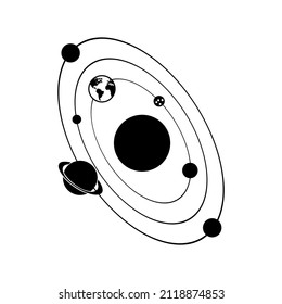 Solar System icon - earth icon