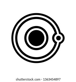 solar system icon. Element of Science for mobile concept and web apps icon. Glyph, flat icon for website design and development, app development
