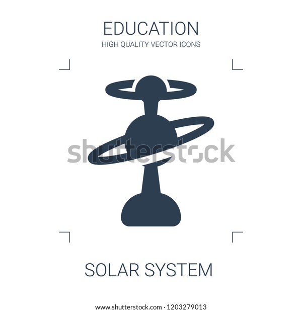 solar system icon.\
high quality filled solar system icon on white background. from\
education collection flat trendy vector solar system symbol. use\
for web and mobile