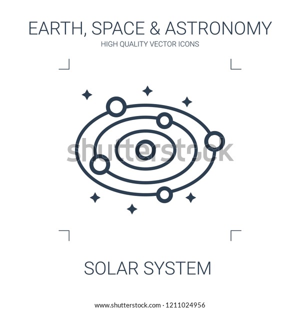 solar\
system icon. high quality line solar system icon on white\
background. from earth space astronomy collection flat trendy\
vector solar system symbol. use for web and\
mobile