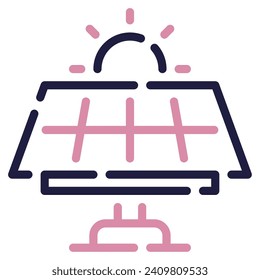 Solar System icon illustration for web, app, infographic, etc