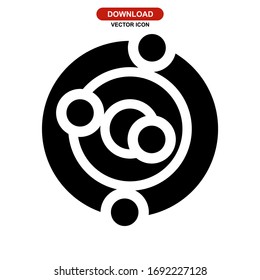 solar system icon or logo isolated sign symbol vector illustration - high quality black style vector icons
