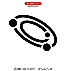 solar system icon or logo isolated sign symbol vector illustration - high quality black style vector icons
