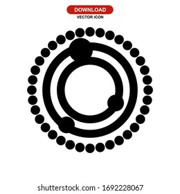 solar system icon or logo isolated sign symbol vector illustration - high quality black style vector icons
