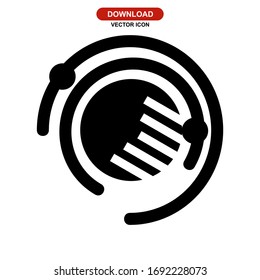solar system icon or logo isolated sign symbol vector illustration - high quality black style vector icons
