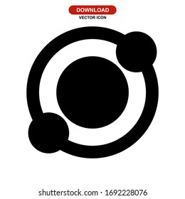 solar system icon or logo isolated sign symbol vector illustration - high quality black style vector icons
