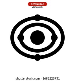 solar system icon or logo isolated sign symbol vector illustration - high quality black style vector icons
