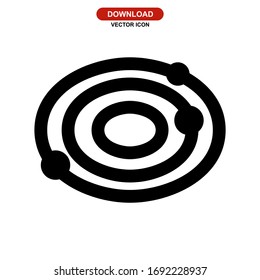 solar system icon or logo isolated sign symbol vector illustration - high quality black style vector icons

