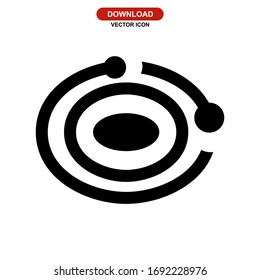 solar system icon or logo isolated sign symbol vector illustration - high quality black style vector icons
