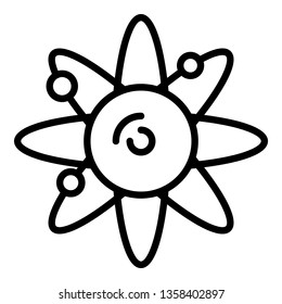 Solar system icon. Outline solar system vector icon for web design isolated on white background