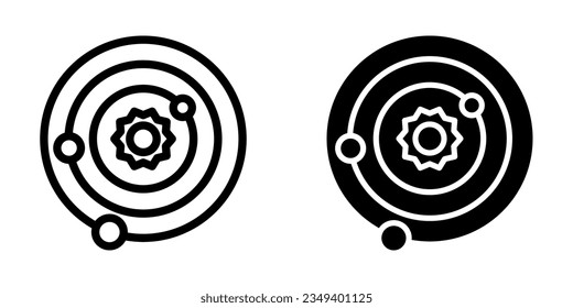 Solar System icon. sign for mobile concept and web design. vector illustration