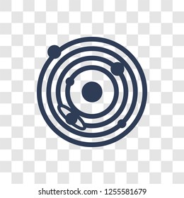 Solar system icon. Trendy Solar system logo concept on transparent background from Astronomy collection
