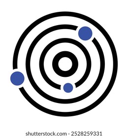 Solar System Icon, Vector graphics
