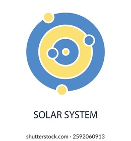 Solar system icon. vector.Editable stroke.linear style sign for use web design,logo.Symbol illustration.
