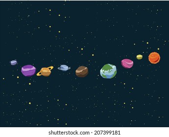 solar system - Illustration