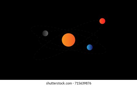 Solar system illustration