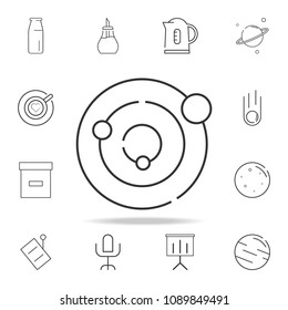 Solar system line icon. Detailed set of web icons and signs. Premium graphic design. One of the collection icons for websites, web design, mobile app on white background
