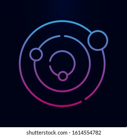 Solar system line nolan icon. Simple thin line, outline vector of web icons for ui and ux, website or mobile application