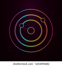solar system nolan style icon. Simple thin line, outline vector of web icons for ui and ux, website or mobile application