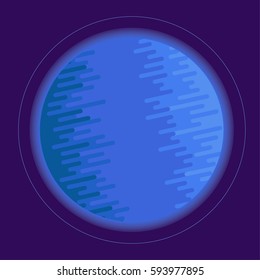 Solar system planet vector. Neptune/Uranus