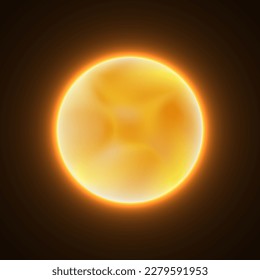 Solar system planets around Sun vector