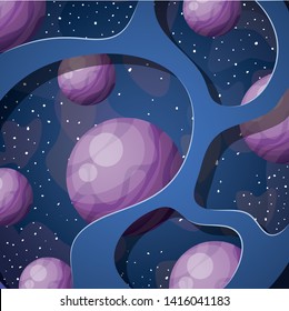 Solar system planets design vector illustration