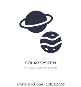 solar system planets icon on white background. Simple element illustration from General concept. solar system planets icon symbol design.