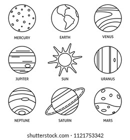 11,928 Solar System Outline Images, Stock Photos & Vectors | Shutterstock