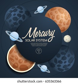 The Solar System Planets : Vector Illustration