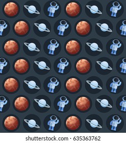 The Solar System Planets : Vector Illustration