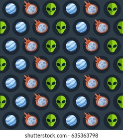 The Solar System Planets : Vector Illustration