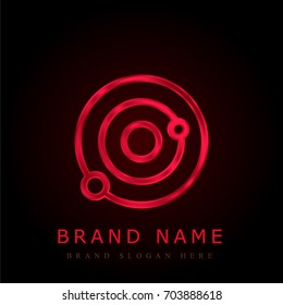 Solar System red chromium metallic logo