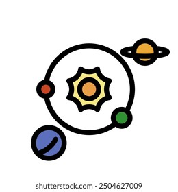 Solar System for Space Icon