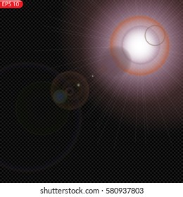 Solar system, sun, flare, bright, yellow, white