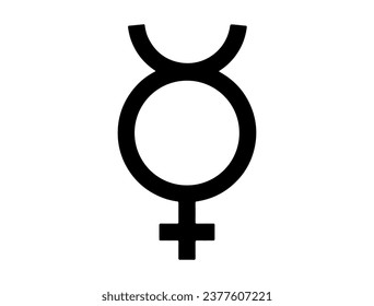 Solar system symbol silhouette vector art