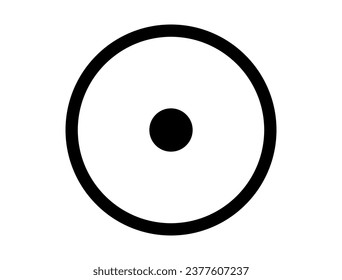 Solar system symbol silhouette vector art