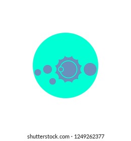 solar, system, universe, solar system, astronomy Glyph Icon.