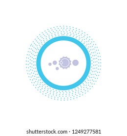 solar, system, universe, solar system, astronomy Glyph Icon. Vector isolated illustration