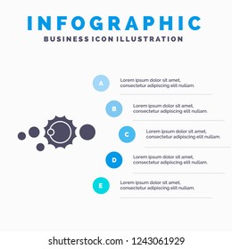 solar, system, universe, solar system, astronomy Infographics Template for Website and Presentation. GLyph Gray icon with Blue infographic style vector illustration.