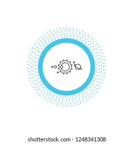 solar, system, universe, solar system, astronomy Line Icon. Vector isolated illustration