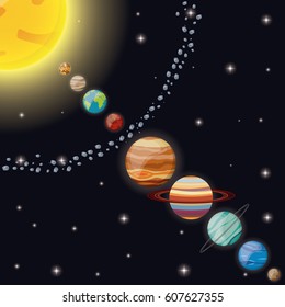 solar system universe space