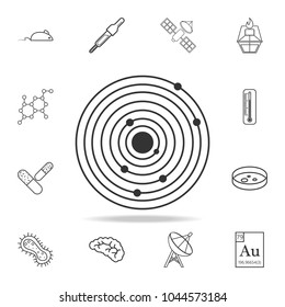 Solar System Vector Icon. Detailed set of science and learning outline icons. Premium quality graphic design. One of the collection icons for websites, web design, mobile app on white background